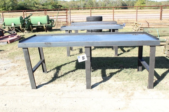 3'X8' STEEL SHOP WORK TABLE