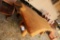 WOODEN TABLE WITH 2 BENCHES: TABLE: 52''W X 102''L X 30'' H; BENCHES 98 1/2'' L X 18 3/4'' L