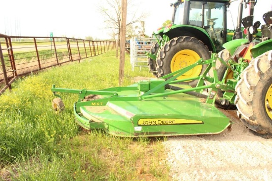 JD 7FT MX7 BUSH HOG, WORKS, SN:27042022