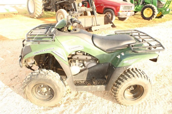 2017 FOUR WHEELER KAWASAKI BRUTEFORCE 300, MODEL# KVF-300C