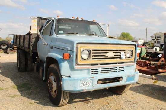 1984 Chevrolet C70 Truck, VIN # 1GBK7D1B8EV134703,RUNS,MILES 84,534,DUMP BED, TITLE