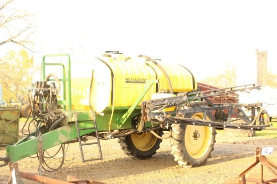 SCHABEN SPRAY RIG, Pull Type /60 foot/Polyurethane/20 in Spacing/No boom level system/1000 Gallon