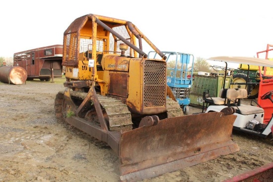 JD DOZER 405E,STRAIGHT BLADE CANOPY, SERIAL NO. 73417, RUNS, DOES NOT HAVE AN HOUR METER