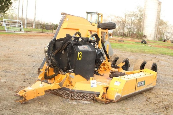 10' ALAMO CUTTER, SINGLE WING, MODEL NO. FLN10, SERIAL NO. 01014 HYDRAULIC DRIVEN