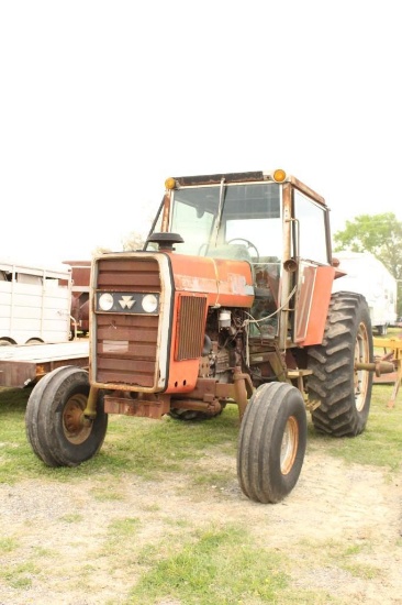 2795 MASSEY FERGUSON TRACTOR- CLOSED CAB, DOES NOT RUN, SN: 9R013041