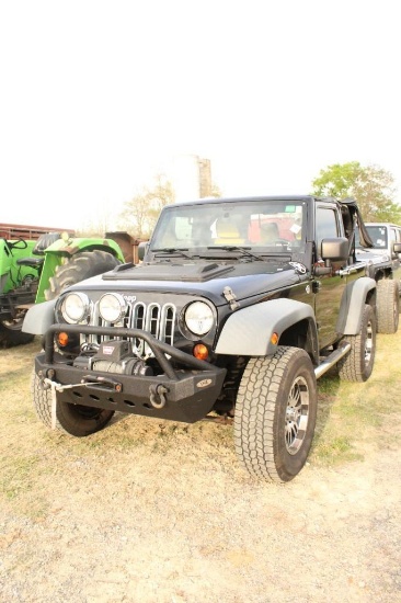 2012 Jeep Wrangler Multipurpose Vehicle (MPV), VIN # 1C4AJWAG1CL100661, SHOWING 79833 MILES, RUNS
