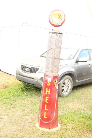 DECORATIVE SHELL METAL FUEL STATION - 86'' TALL