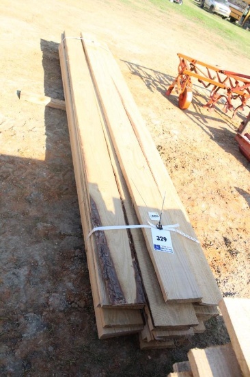 23 PIECES ROUGH CUT LUMBER 12FT