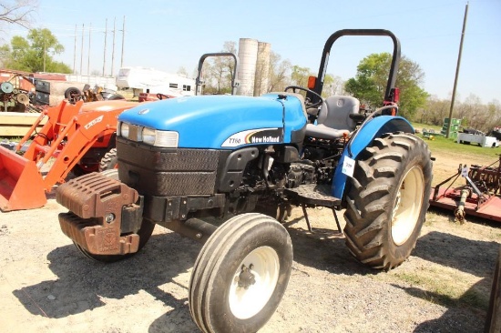NEW HOLLAND TT60A TRACTOR, RUNS, SN:253665, FRONT WEIGHTS, 2WD, NOT SHOWING HOURS