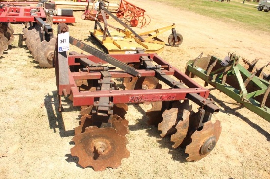 5FT DISC HARROW-KING CUTTER, MODEL 300, 3PT HITCH