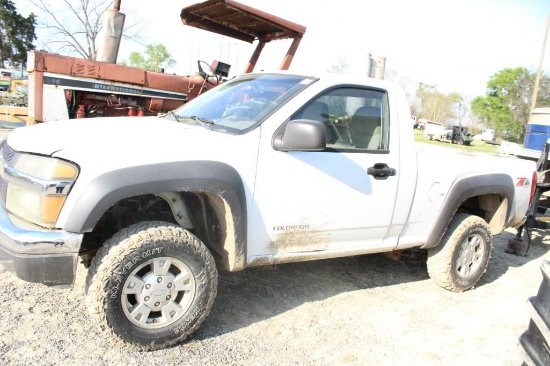 2005 Chevrolet Colorado Pickup Truck, VIN # 1GCDT146058280301, TITLE IN HAND, RUNS,Mileage:311520