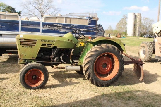 DEUTZ D 3006 TRACTOR, SN: 14885121, MODEL D3006-S, RUNS