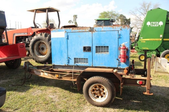 NISSHA NES25SIA GENERATOR, SN: XJ010300, TOWaABLE, DIESEL, SHOWING 8110 HOURS