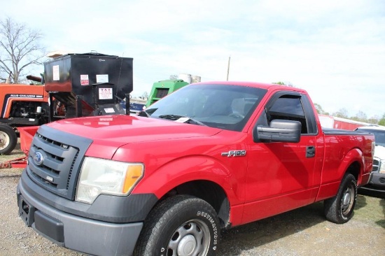2011 Ford F-150 Pickup Truck, VIN # 1FTMF1CF8BKD65801, RUNS, SHOWING 109278, TITLE IN HAND