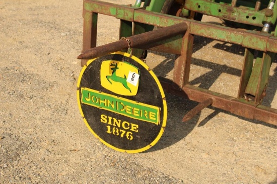 METAL JOHN DEERE SIGN, 22 5/8''
