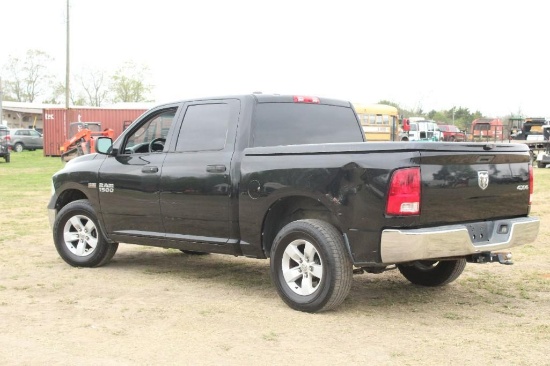 2013 Ram 1500 Pickup Truck, 4X4, RUNS, SHOWING 211583 MILES, COVERED BED, TITLE IN OFFICE