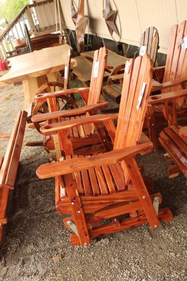 CEDER GLIDER CHAIRS, 31''W X 22''L X4 1.5''H