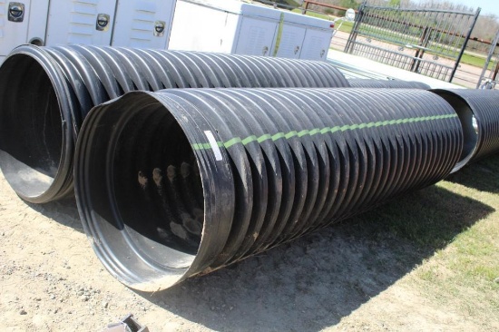 30" BLACK DOUBLE LINED PLASTIC CULVERT, 10' LONG W/ 1 BELL
