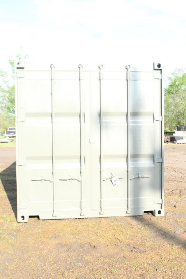20' CONEX STORAGE, YEAR AND NUMBERS PAINTED OVER