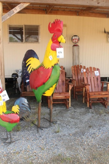 6' TALL METAL ROOSTER