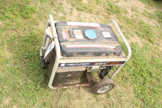 CENTURIONPORTABLE GENERATOR, 3250 WATTS, GAS POWERED, NOT SURE OF WORKING STATUS