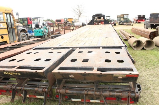 2017 35' W/5' DOVETAIL BIG TEX FLATBED TRAILER, WITH TITLE , SN:16VGX3527H6013010