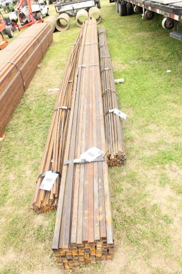 50 PIECES, 166 3/4'' X 24' SQUARE TUBING,