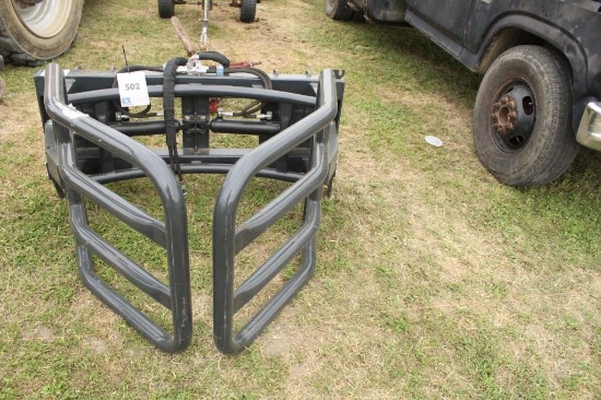 RBG-201 ROUND BALE GRABBER, SKID STEER QA, SN: 0722