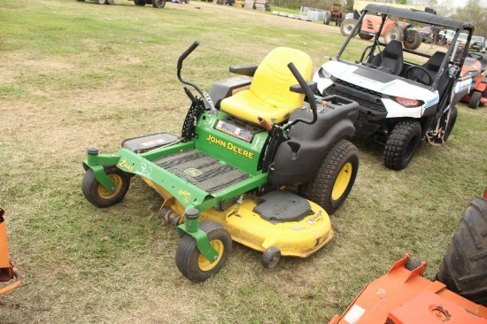JOHN DEERE Z445 ZERO TURN MOWER, 54'' CUT, RUNS, SHOWING 949.8 MILES