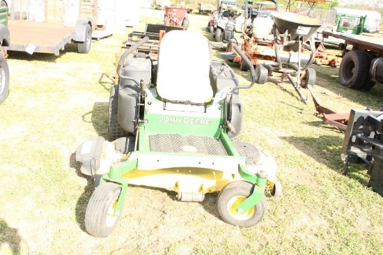 JOHN DEERE Z245 ZERO TURN MOWER, SN: M02445C061765, RUNS, SHOWING 684.3 MILES