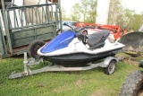 4 STROKE HONDA TURBO JETSKI WITH TRAILER,MODEL# SG01,SN#ARX1200T3,HOURS 120