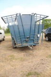 3 TON BLUE PORTABLE CREEP FEEDER W/ CREEP GATES