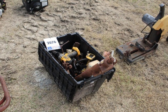 ASSORTMENT OF ITEMS, TROLLING MOTOR, & SKILL SAW