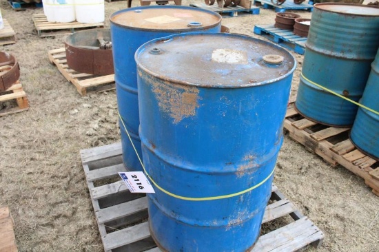 2CT 55 GAL METAL DRUM