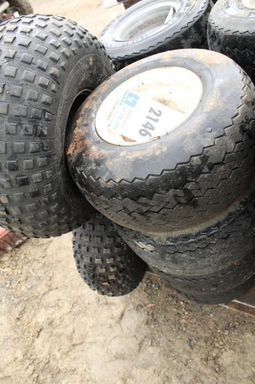 4 CT GOLF CART TIRES & RIMS 18X8.50-8