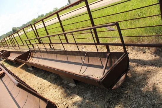 16' 8'' X 30'' STEEL FEED TROUGH