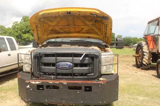 2015 Ford F-350 Pickup Truck VIN # 1FTRF3B61FEB16179, TOOLBOX BED, AIR COMPRESSOR, SHOWING MILES,