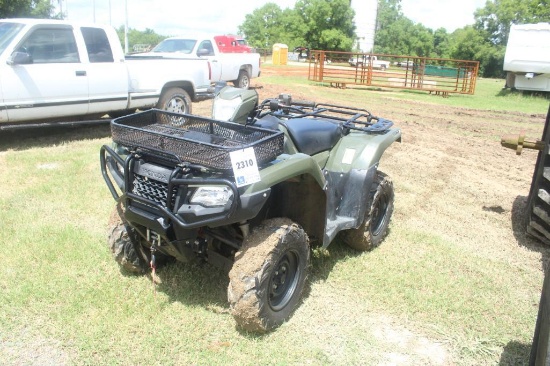 2018 HONDA RUBICONSHOWING 2300 MILES & 522 HOURS1 OWNER, SHED KEPTGREAT SHAPE, RUNS