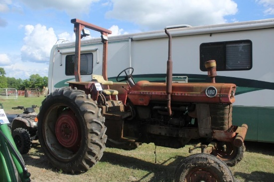 180 MASSEY FERGUSON, 2WD, SHOWING 829 HOURSSN:DT05001872DOES NOT RUN