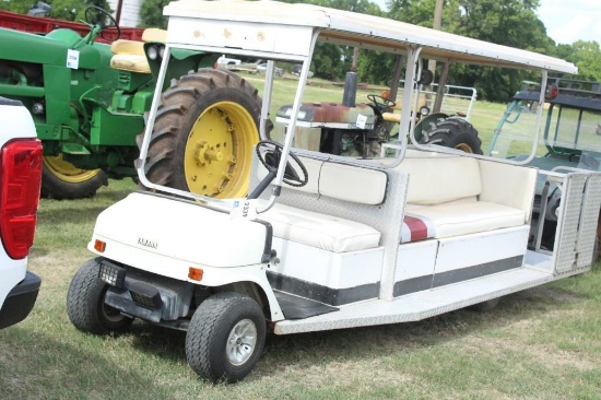 YAMAHA SHUTTLE GOLF CART W/CANOPY, GAS POWERED