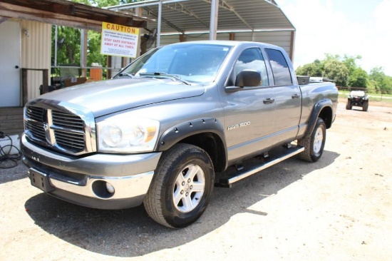 2007 DODGE RAM 1500, RUNS,SHOWING 155375 MILES, VIN:1D7HU18297S201337