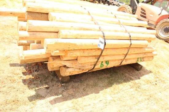 UNTREATED WOOD POSTASSORTMENT OF WIDTH AND LENGTHS, EST 64 COUNT