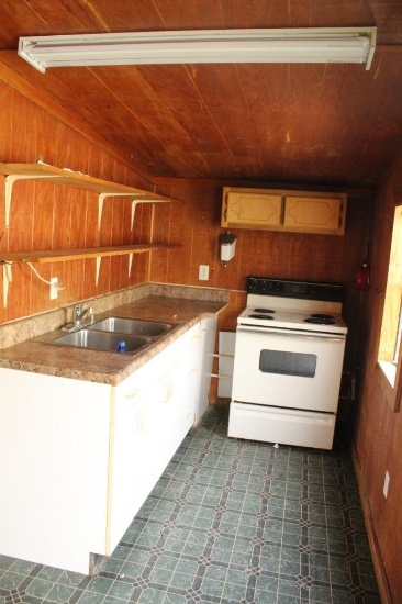 METAL SHED W/ MINI SPLIT AC/HEAT WITH KITCHEN & BATHROOM 9000 BTU