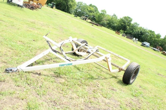 WHITE TUMBLE BUG HAY DOLLY