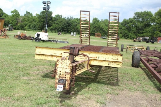 CROSLEY PINTLE HOOK TRAILER18' W/4' DOVE TAIL & 8' RAMPS