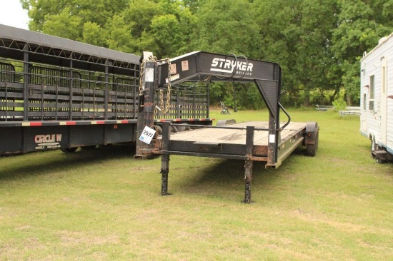 2022 34' STRYKER FLATBED TRAILER, 7' WIDEVIN: 7HXB3FS21NP014021, WT: 11,000