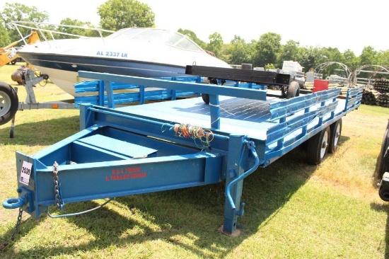 16' PINTLE HOOK TRAILER, TANDEM AXEL