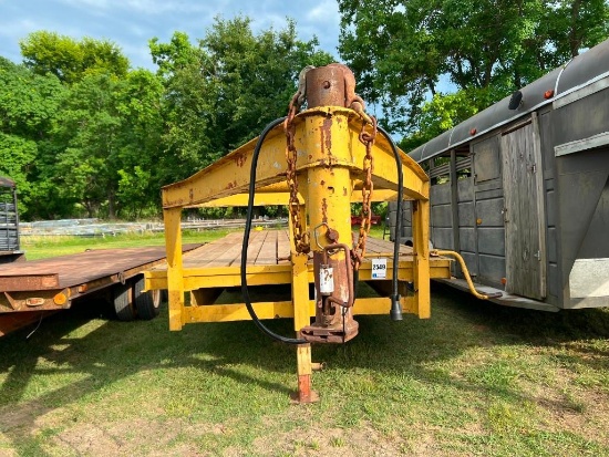 24' W/ 4FT DOVE FLAT BED TRAILER- NECK OVERSN: S64530KAN