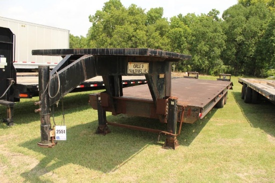 1993 CIRCLE W 28' FLATBED TRAILER, HAS TITLEVIN: 1C9TB228XP1145213
