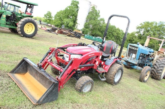 MAHINDRA TRACTOR, MODEL NO: EMAX22L; SN: 22HRL04573SHOWING 923.9 HOURS 21.5PS/2600 RPM